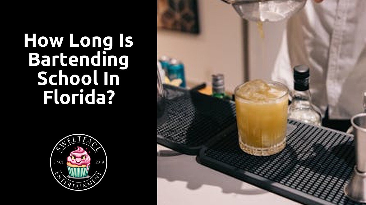 How long is bartending school in Florida?