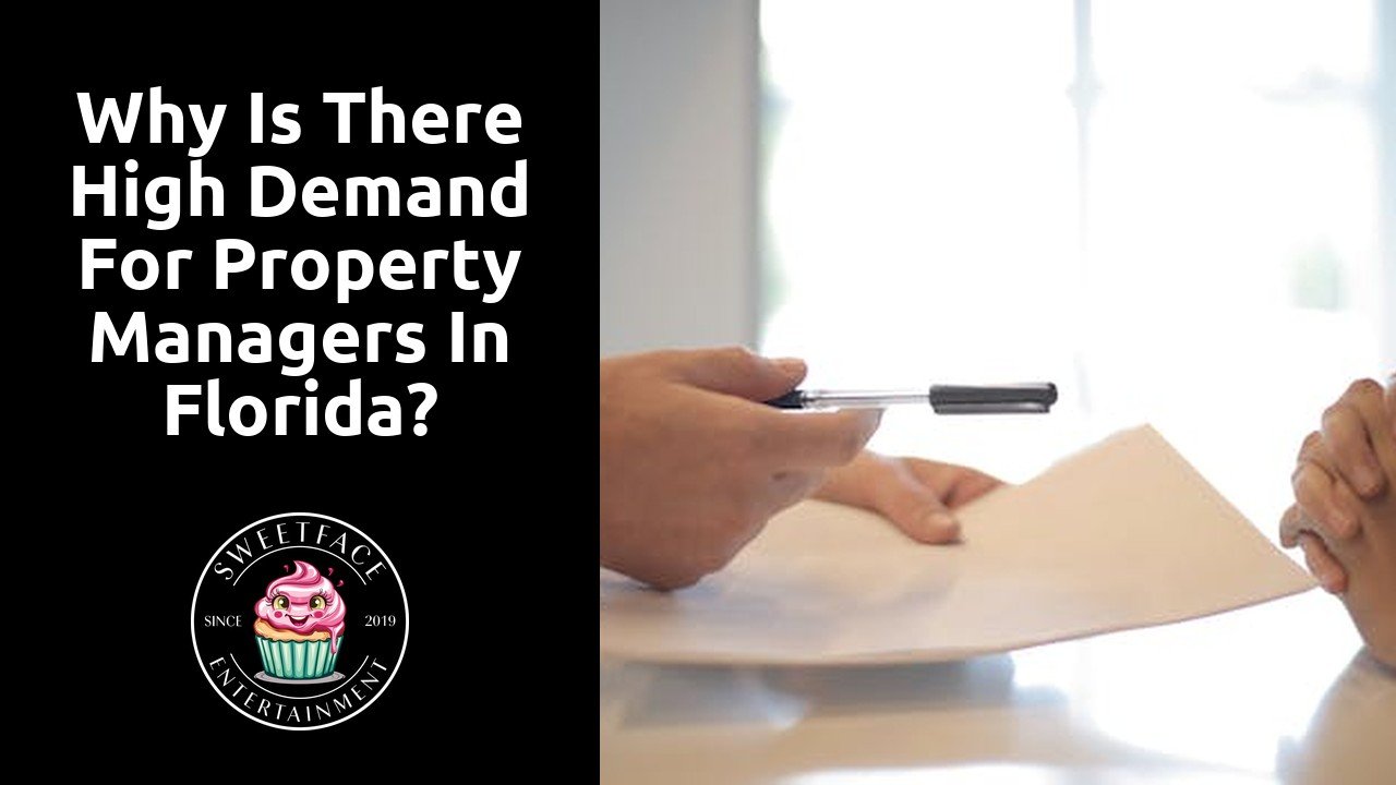 Why is there high demand for property managers in Florida?